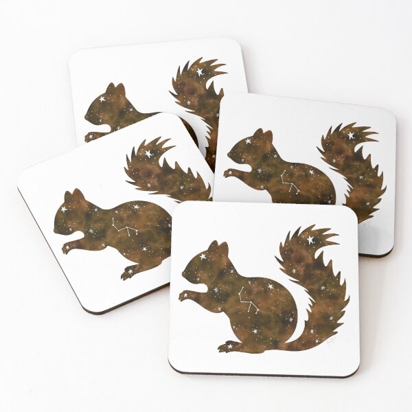 Item preview, Constellation squirrel watercolor designed and sold by Ana Gorozpe.