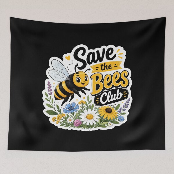 Item preview, Save the Bees Club designed and sold by Sketchlegacy.