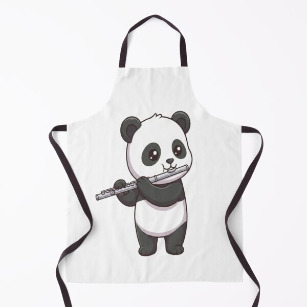 Item preview, Cute Panda Playing Silver Flute designed and sold by Ella_Sketch.