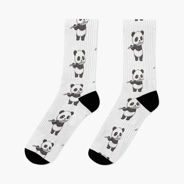 Item preview, Cute Panda Playing Silver Flute designed and sold by Ella_Sketch.