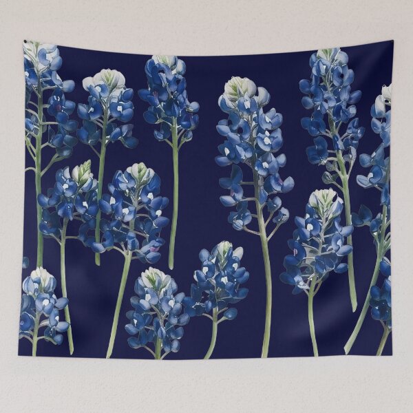 Item preview, Watercolor Texas Bluebonnets Wildflowers Botanical Art designed and sold by LinaValearte.