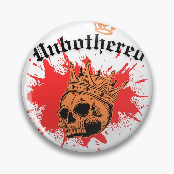 Item preview, Unbothered Skull Wearing Golden Crown designed and sold by AhmadAnnaPrints.