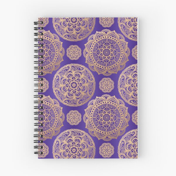 Item preview, Purple Gold Mandala Pattern designed and sold by Julie Erin Designs.