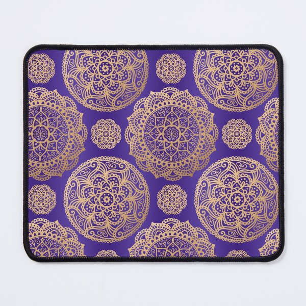 Item preview, Purple Gold Mandala Pattern designed and sold by Julie Erin Designs.
