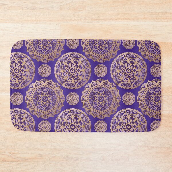 Item preview, Purple Gold Mandala Pattern designed and sold by Julie Erin Designs.