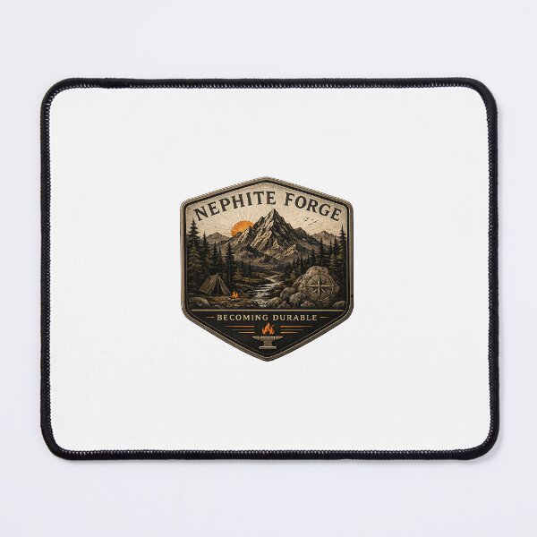 Item preview, Nephite Forge Adventure Badge | Mountain Wilderness Heritage Emblem designed and sold by RogueDuffy.