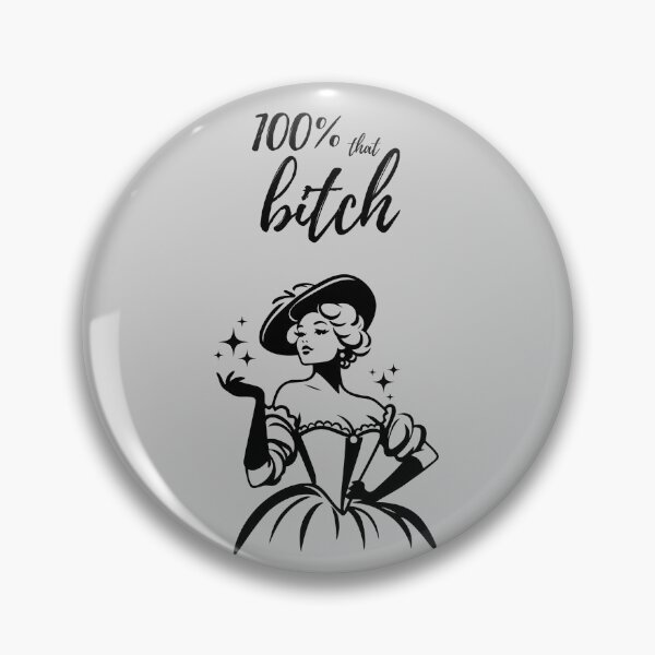 Item preview, "100% that Bitch" Gray Aesthetic Sassy Vintage Victorian Art Quote, Positive Affirmations, Girlypop Prints, Cozy Home Decor designed and sold by SpringTeaDesigns.
