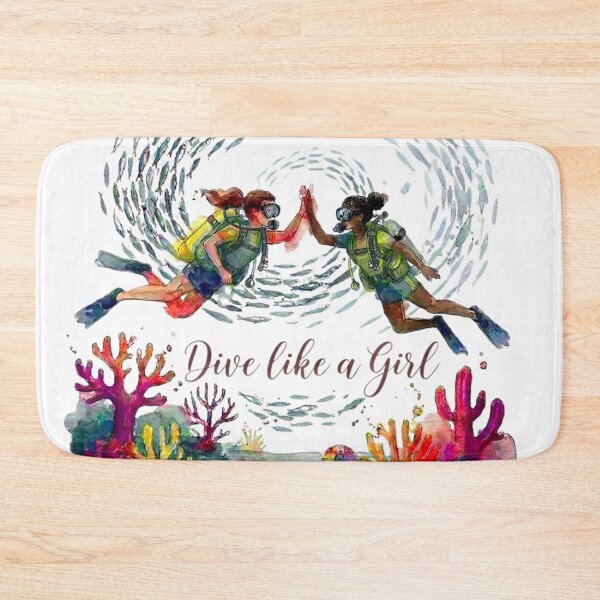 Item preview, Dive like a Girl designed and sold by bebebolo.