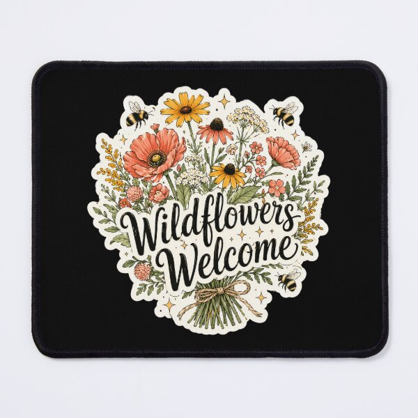 Item preview, Wildflowers Welcome designed and sold by Sketchlegacy.
