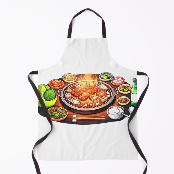 Item preview, Cute Korean BBQ Feast Sticker | KBBQ Food Lover Gift designed and sold by Mathias Yakubu Design.