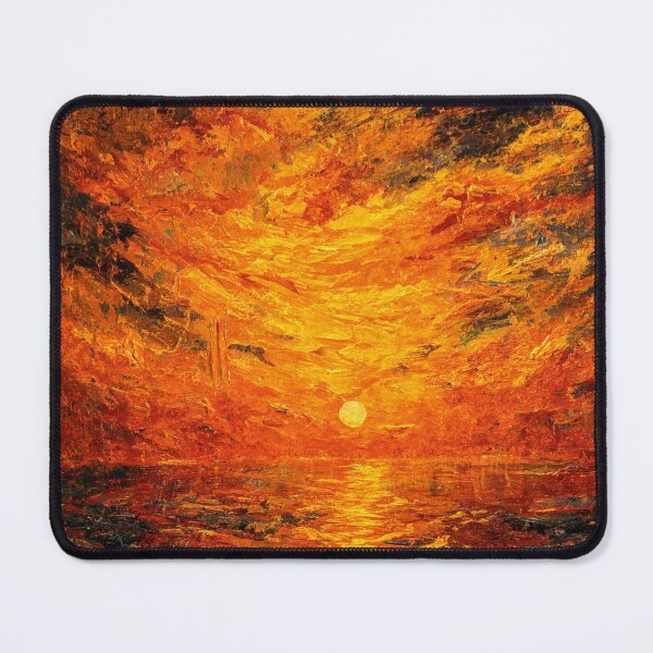 Item preview, Ember Horizon Sunset Painting designed and sold by Edge Of The Easel.