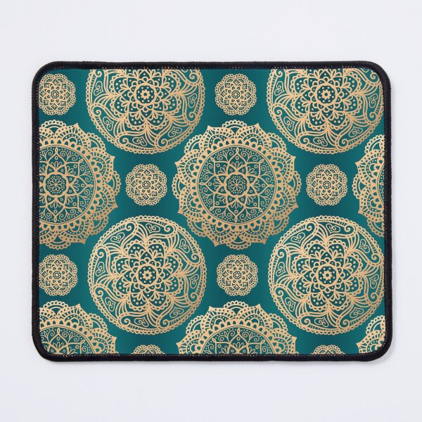 Item preview, Green Gold Mandala Pattern designed and sold by Julie Erin Designs.