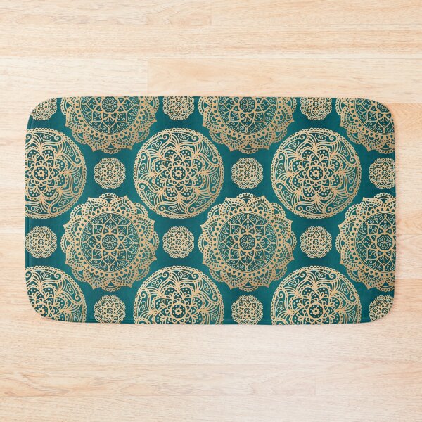 Item preview, Green Gold Mandala Pattern designed and sold by Julie Erin Designs.