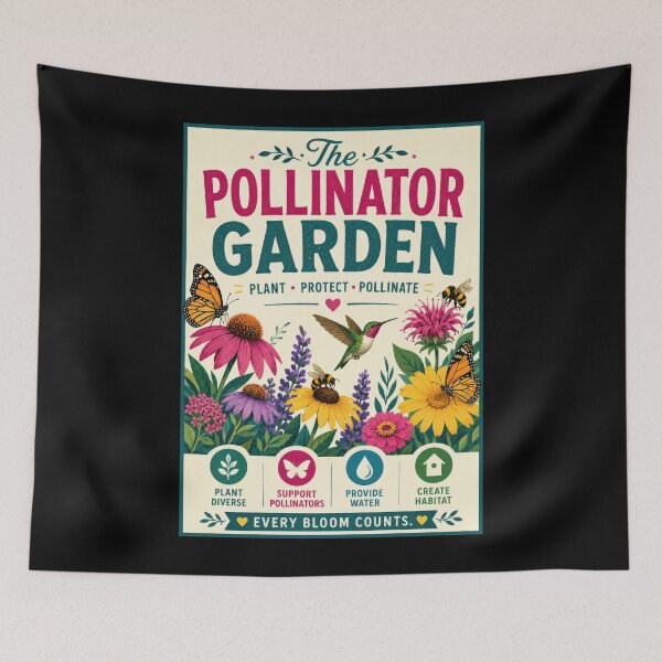 Item preview, The Pollinator Garden designed and sold by Sketchlegacy.