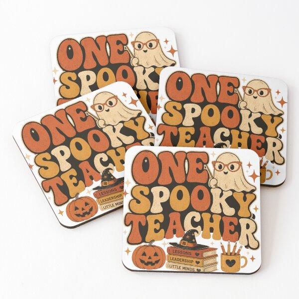 Item preview, Funny One Spooky Teacher Ghost Halloween Classroom Vintage Educator Cute designed and sold by ZAKE-store.