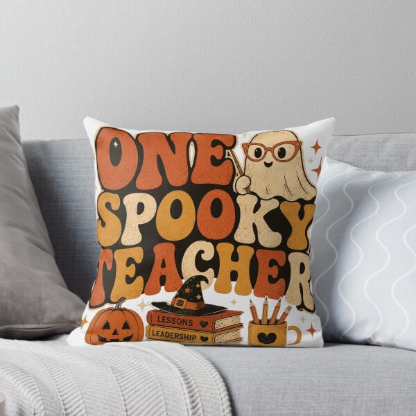 Item preview, Funny One Spooky Teacher Ghost Halloween Classroom Vintage Educator Cute designed and sold by ZAKE-store.