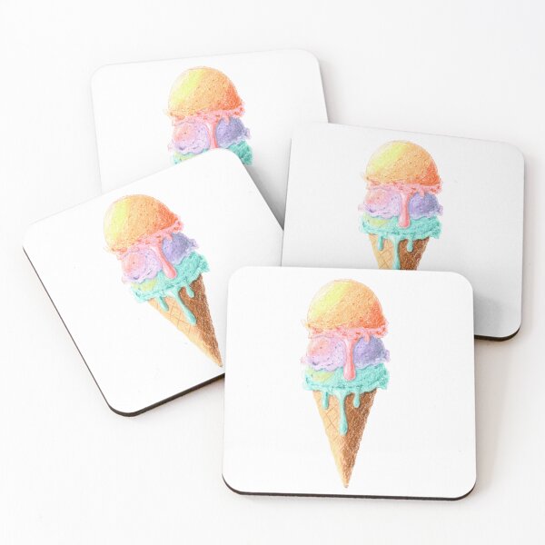 Item preview, Three-scoop ice cream melted in a cone designed and sold by norachiang.
