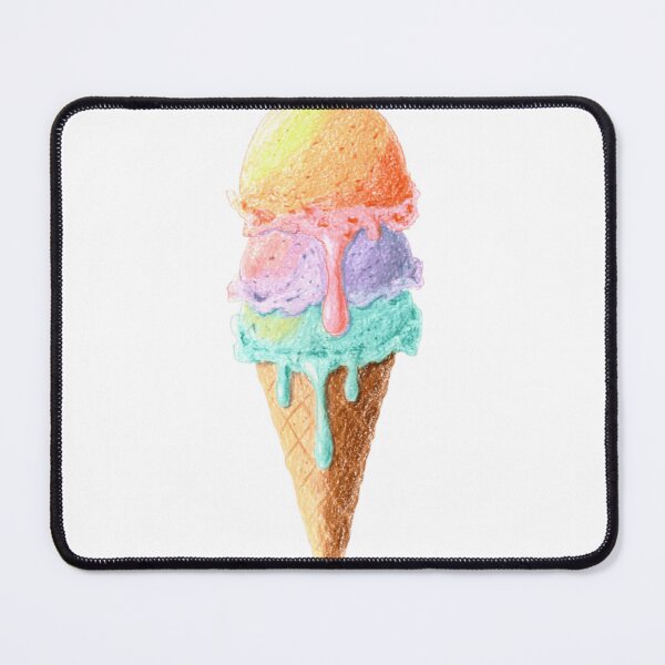 Item preview, Three-scoop ice cream melted in a cone designed and sold by norachiang.