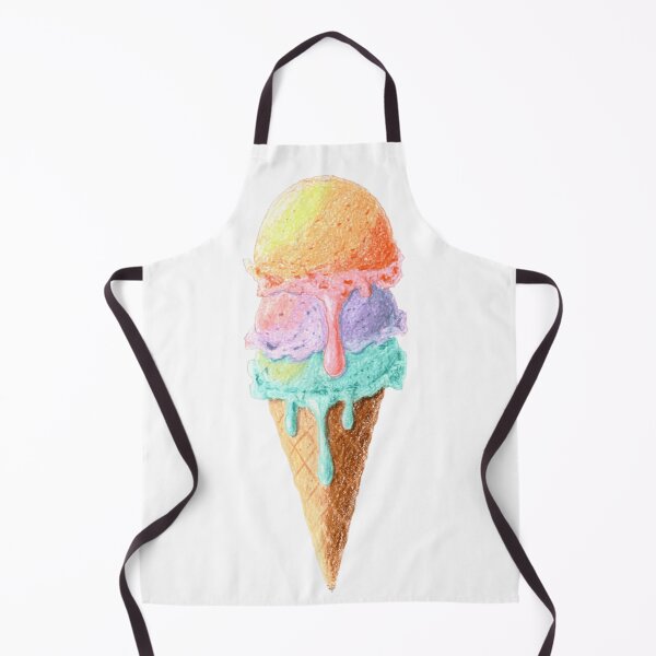 Item preview, Three-scoop ice cream melted in a cone designed and sold by norachiang.