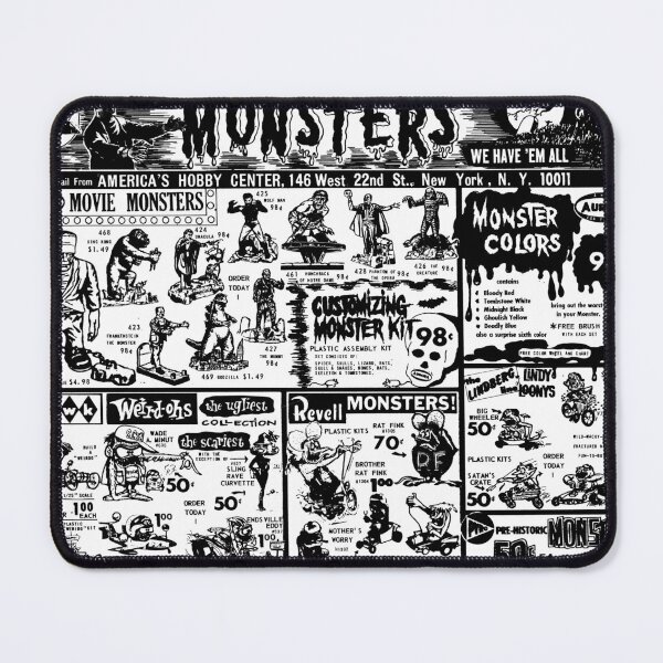 Item preview, Intage Monsters Ad for dark Shirt designed and sold by Scott Banks.