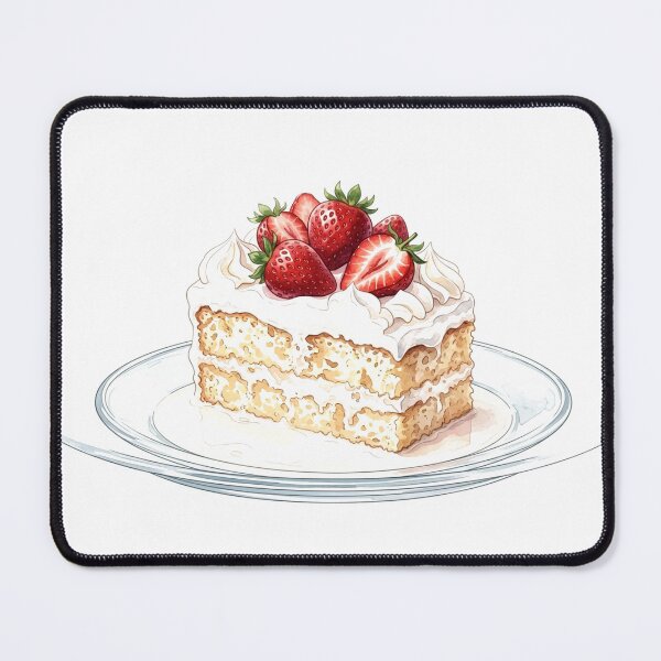 Item preview, Tres Leches Cake Dessert Sticker | Sweet Food Illustration designed and sold by Mathias Yakubu Design.