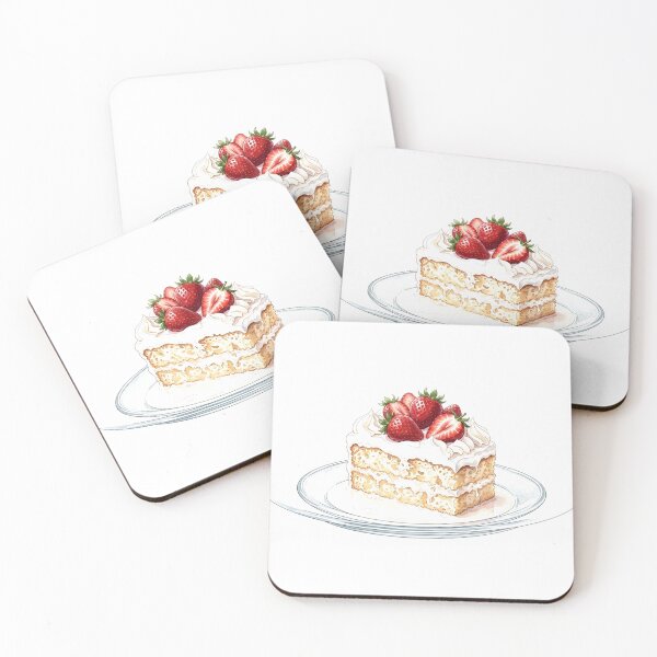 Item preview, Tres Leches Cake Dessert Sticker | Sweet Food Illustration designed and sold by Mathias Yakubu Design.