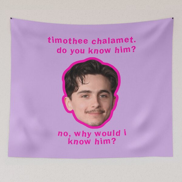 Aperçu de l'œuvre Timothée Chalamet, le connaissez-vous ? créée et vendue par trinketgal.