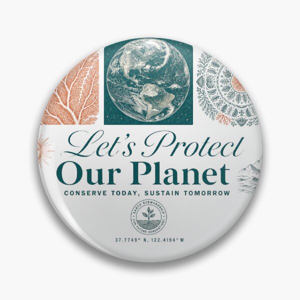 Item preview, Let's Protect Our Planet designed and sold by GrooveAndGlow.