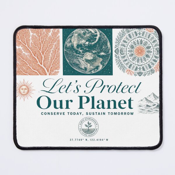 Item preview, Let's Protect Our Planet designed and sold by GrooveAndGlow.