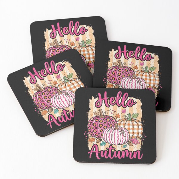 Item preview, Hello Autumn Pink Leopard Pumpkin Trio designed and sold by hidetheyasin.