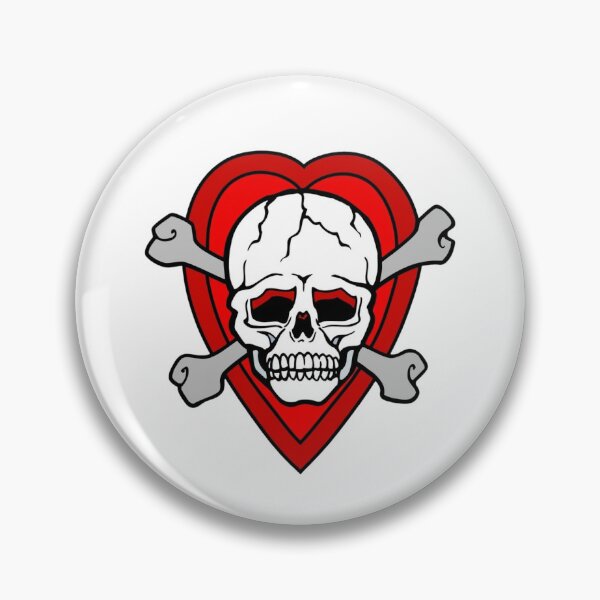 Item preview, Clean Vector Skull and Red Tattoo Heart designed and sold by interdesigner.