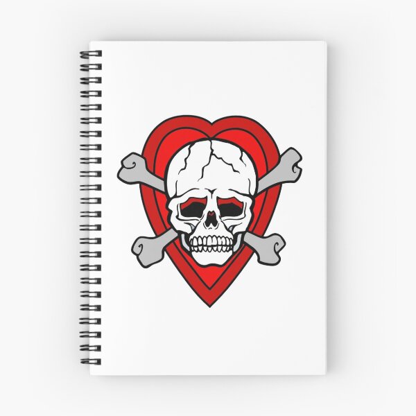 Item preview, Clean Vector Skull and Red Tattoo Heart designed and sold by interdesigner.