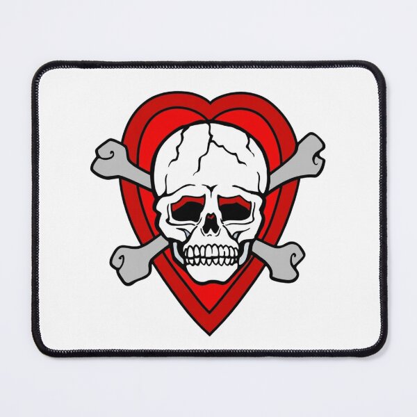 Item preview, Clean Vector Skull and Red Tattoo Heart designed and sold by interdesigner.