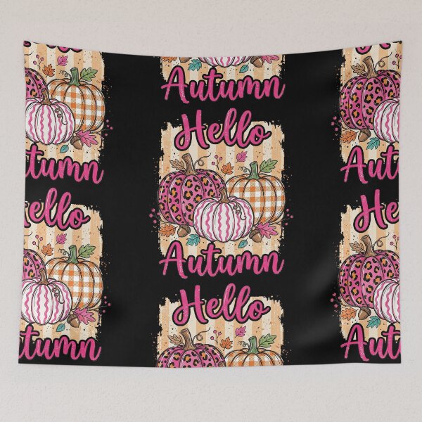 Item preview, Hello Autumn Pink Leopard Pumpkin Trio designed and sold by hidetheyasin.