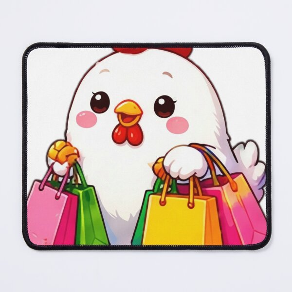Item preview, Kawaii Shopping Chicken designed and sold by DailyDoodlesBySumbul.