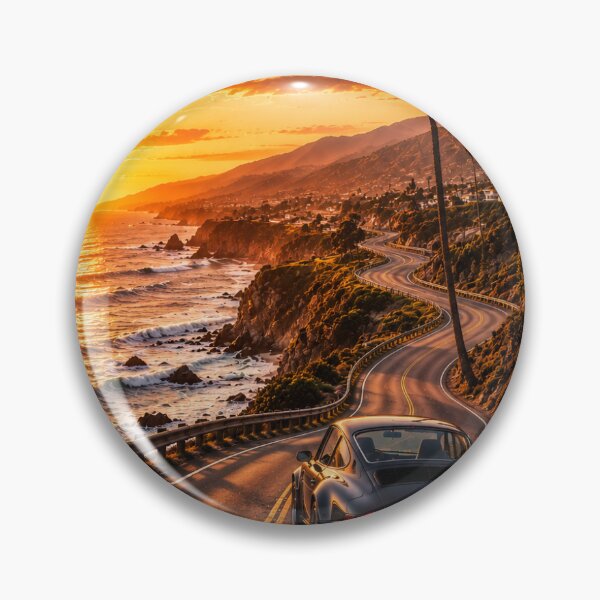 Item preview, Coastal Drive | Sunset Ocean Highway Wall Art designed and sold by ApexxStyling.