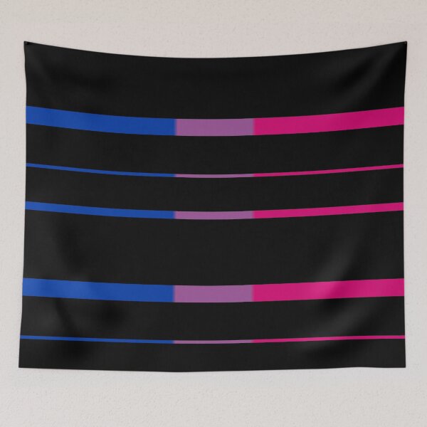 Item preview, L Sideways Glitch Bi Bisexual Pride Flag  designed and sold by shopmjj.