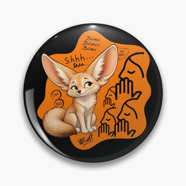 Item preview, Gossip Fennec Fox Cute Funny Big Ears Desert Animal designed and sold by tellia-kallisto.