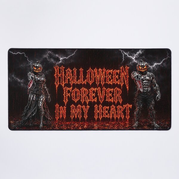 Item preview, Halloween Forever in My Heart Chrome Pumpkin Monster designed and sold by Aimaniia666.