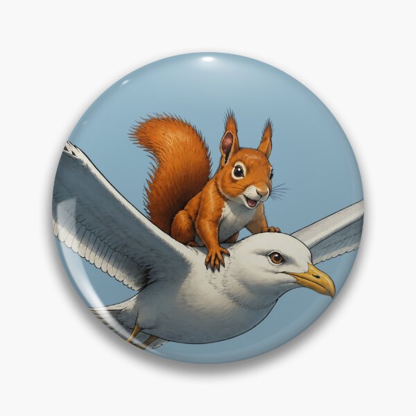 Item preview, Fletcher the squirrel & Lady Peckington designed and sold by Fruit-Fletcher.