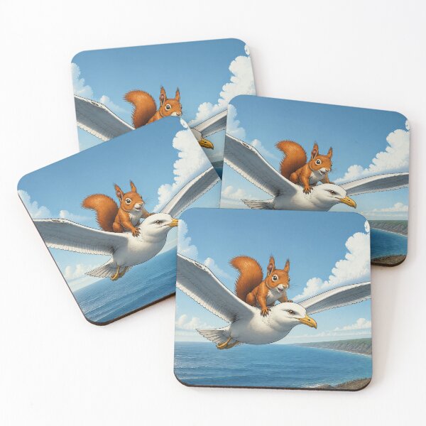 Item preview, Fletcher the squirrel & Lady Peckington designed and sold by Fruit-Fletcher.