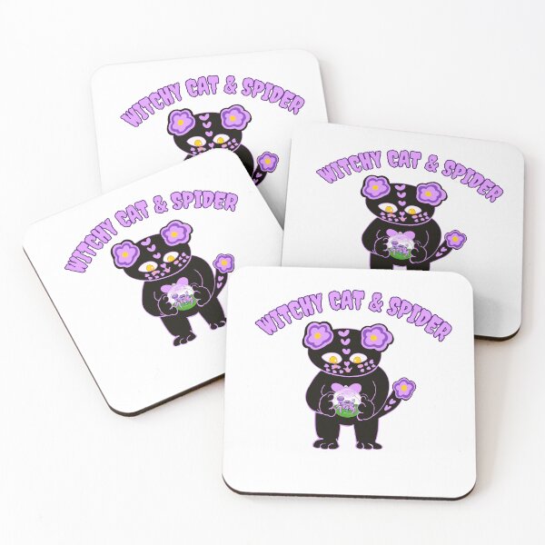 Item preview, Witchy cat and spider, Love cat and pet jumping spider designed and sold by BritishDelights.
