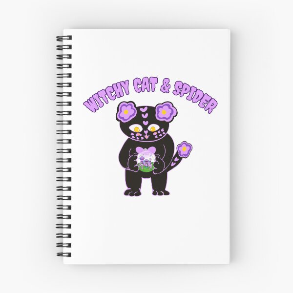 Item preview, Witchy cat and spider, Love cat and pet jumping spider designed and sold by BritishDelights.