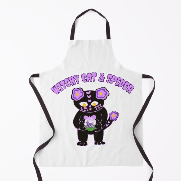 Item preview, Witchy cat and spider, Love cat and pet jumping spider designed and sold by BritishDelights.