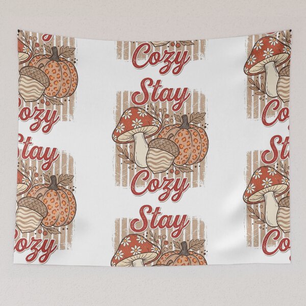 Item preview, Stay Cozy Floral Mushroom Pumpkin designed and sold by hidetheyasin.
