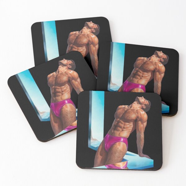 Item preview, Retro Poolside Aesthetic Masculine Art designed and sold by RahniNM.