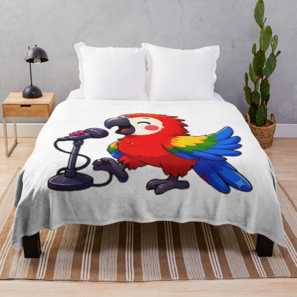 Item preview, Kawaii Singing Parrot designed and sold by DailyDoodlesBySumbul.