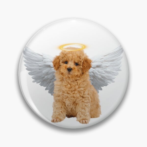 Item preview, Angel Poodle Puppy Wings Halo Cute Aesthetic Design designed and sold by chaos-and-curls.