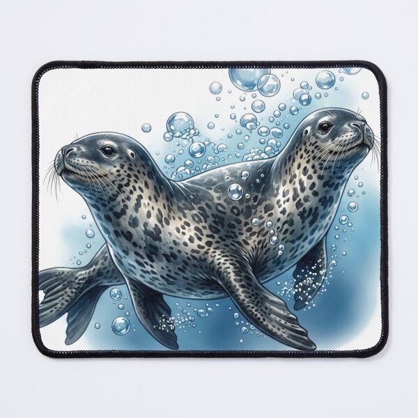 Item preview, Leopard Seal Wildlife Sticker | Ocean Animal Illustration designed and sold by Mathias Yakubu Design.