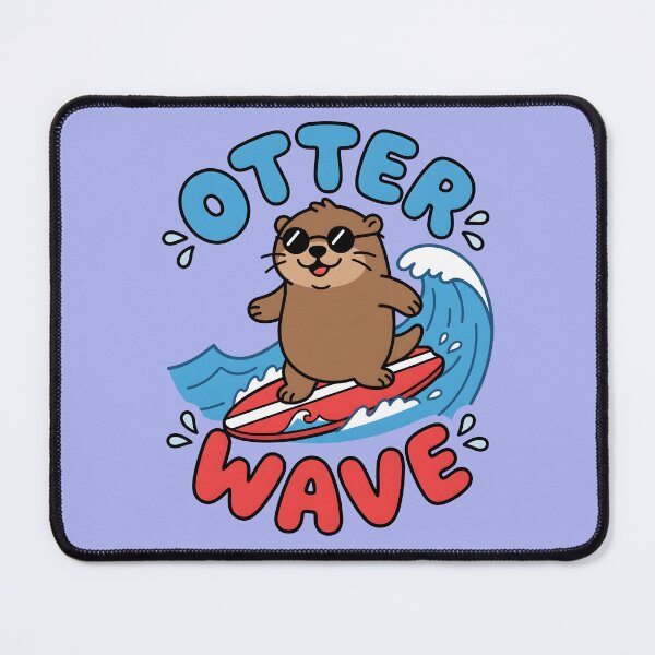 Item preview, Otter Wave – Cute Surfing Otter Design designed and sold by Sea Gem.